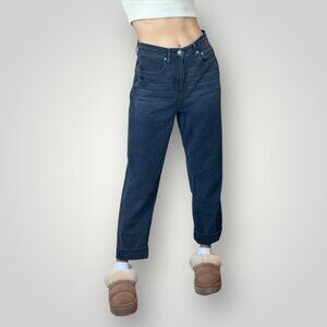 American Eagle Highest Rise 90s Boyfriend Jeans Womens 8 Dark Wash Denim Grunge